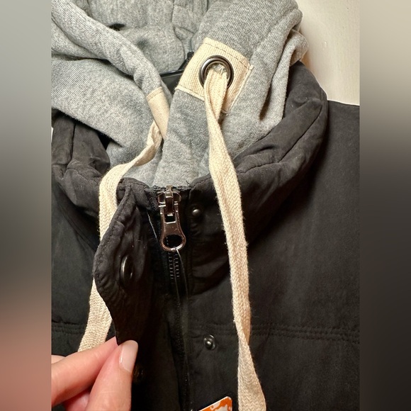 NWT black vest with gray hood size XXL - Picture 6 of 11